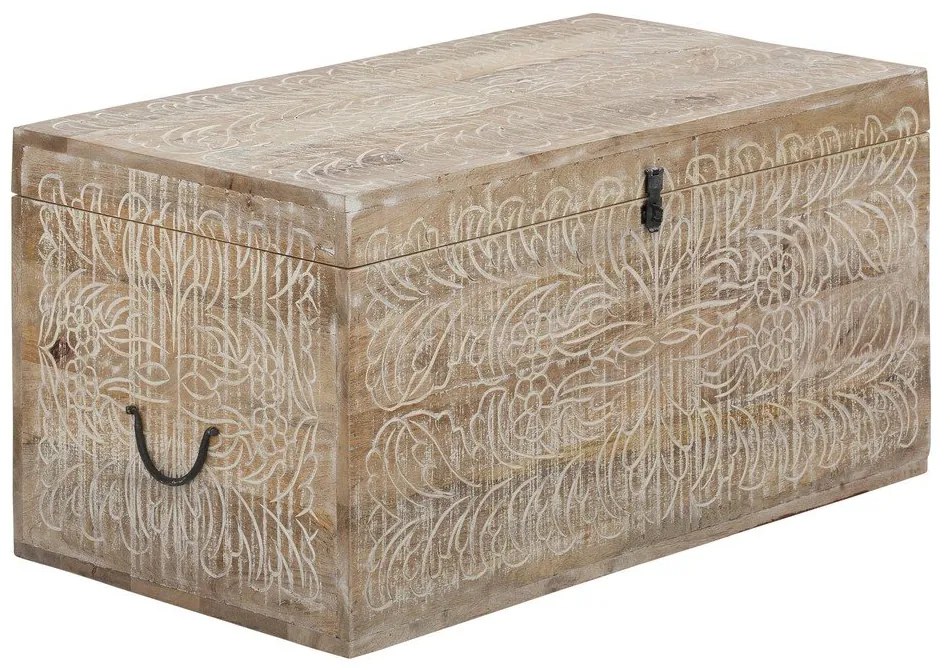 Cufăr în culoare naturală din lemn de mango 45x50 cm Malati – Støraa