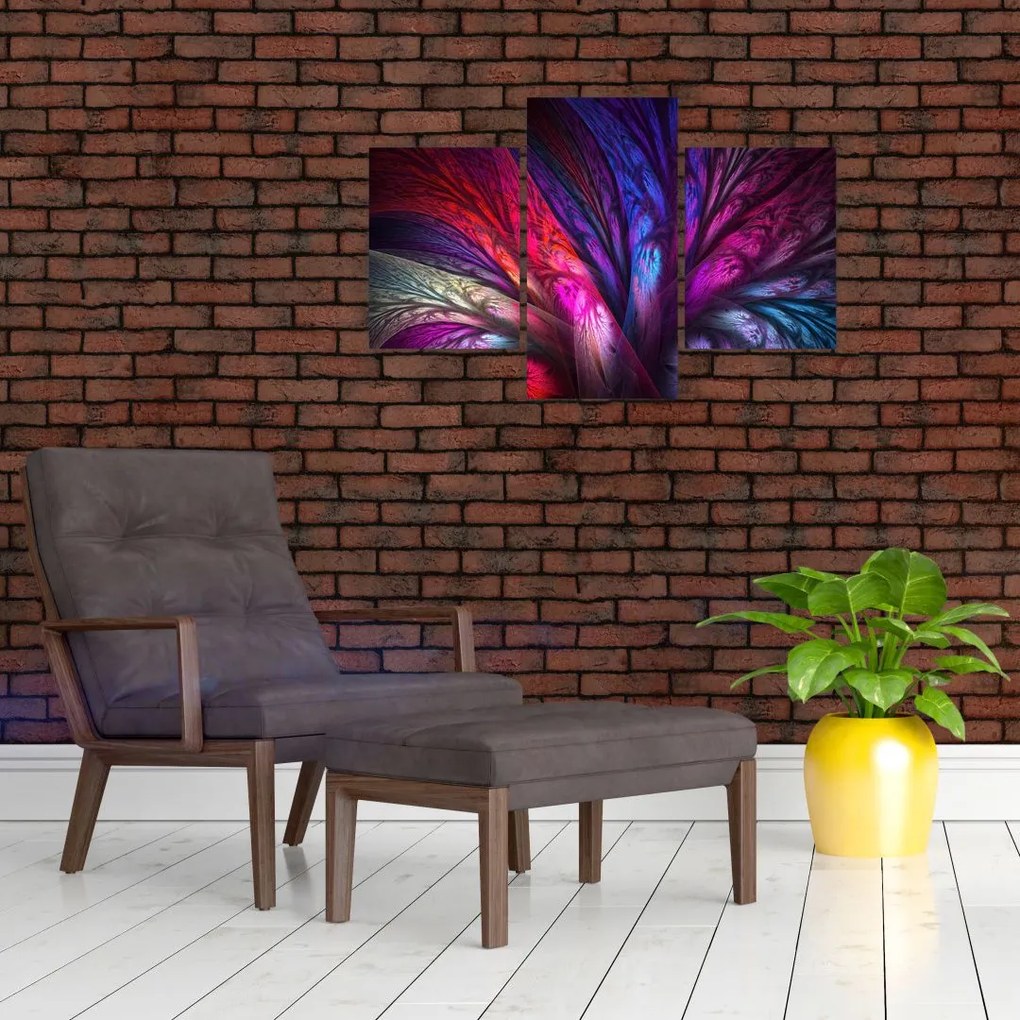 Tabloul abstract cu copacul (90x60 cm)
