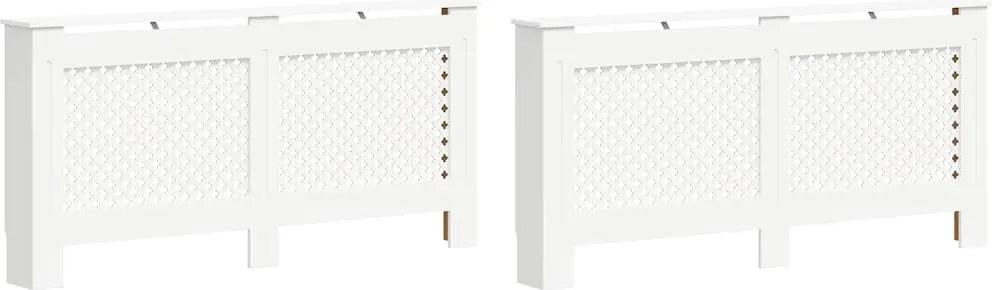 vidaXL Măști de calorifer, 2 buc., alb, 172 x 19 x 81,5 cm, MDF