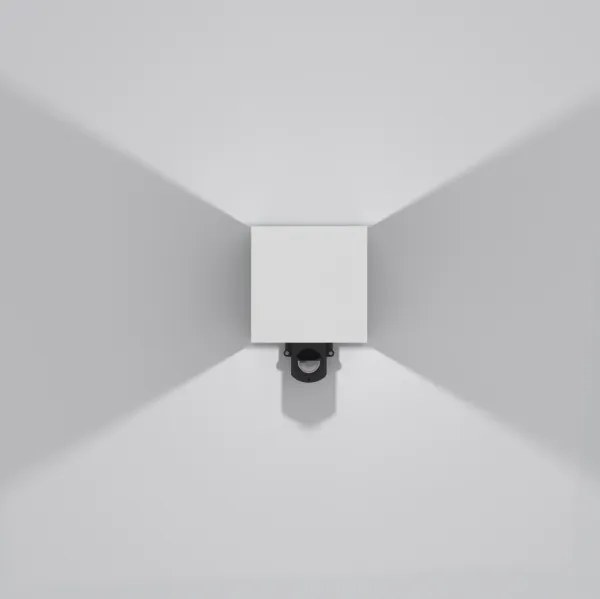 Brilagi - Aplică de perete LED pentru exterior cu senzor CUBE LED/6W/230V gri IP65