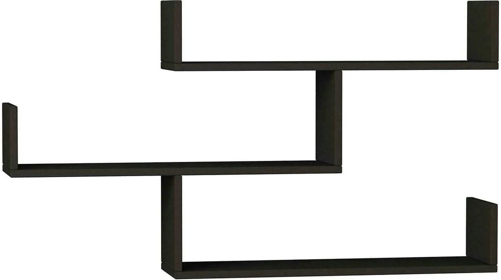 Raft TIBET, gri antracit, PAL melaminat, 120x22x67 cm