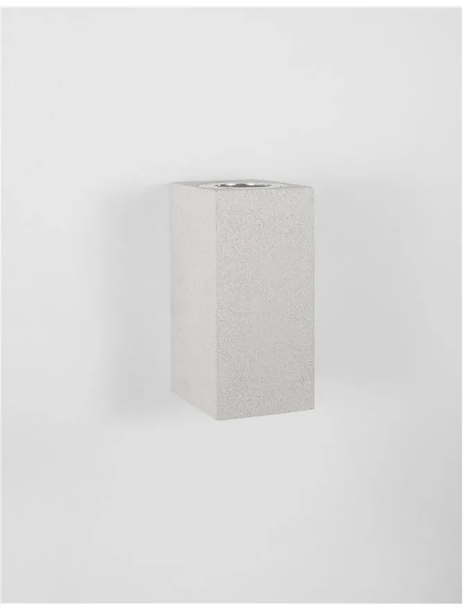 Aplica perete moderna de exterior cu iluminat ambiental IP65 FUENTO II alba