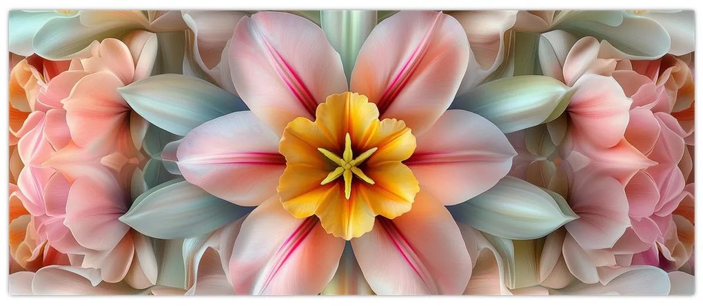 Tablou - Floare caleidoscopică (120x50 cm)