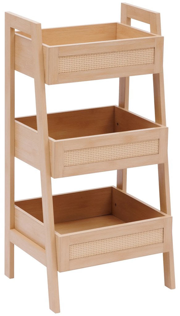 Raft cu polițe din împletitură vieneză CANE, 40 x 34,2 x 80 cm