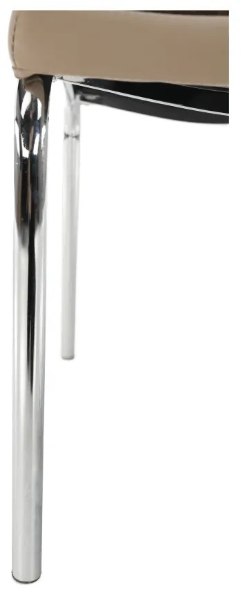 Scaun de sufragerie Gernada new (maro + bej + Crom). 744581