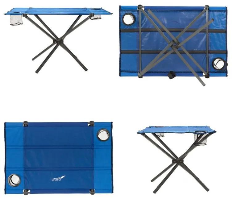 Masă de camping pliantă, 80 x 50 cm