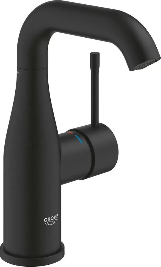 Baterie lavoar monocomanda negru mat Grohe Essence M fara ventil