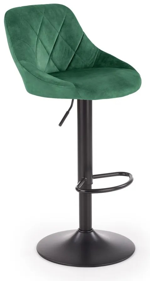 Scaun de bar H101 velvet verde
