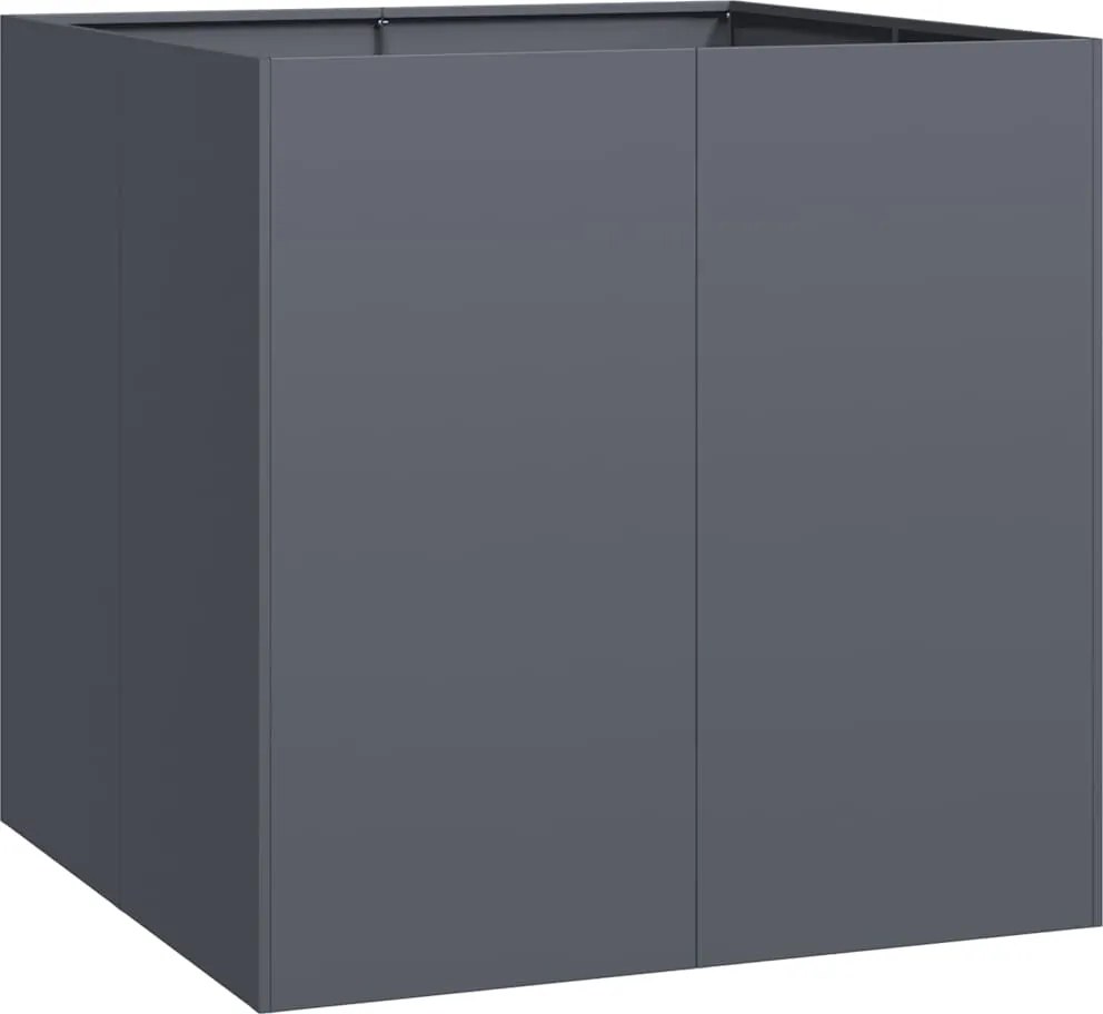 vidaXL Jardinieră Antracit 80x80x80 cm Oțel