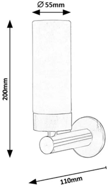Rabalux 5745 - Aplica de perete LED pentru baie BETTY, 4W, 230V, bronz