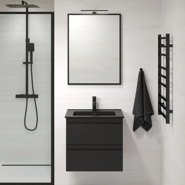 Oglindă de baie BATH DELUXE 01-060-05-02-00 BORGSTED 60x80 cm negru
