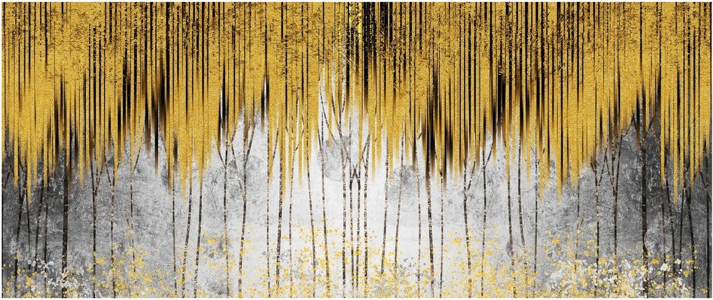 Tablou - Linii de aur (120x50 cm)