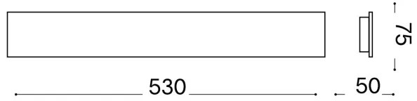 Aplică LED Ideal Lux ZIG ZAG LED/23W/230V 53 cm alb