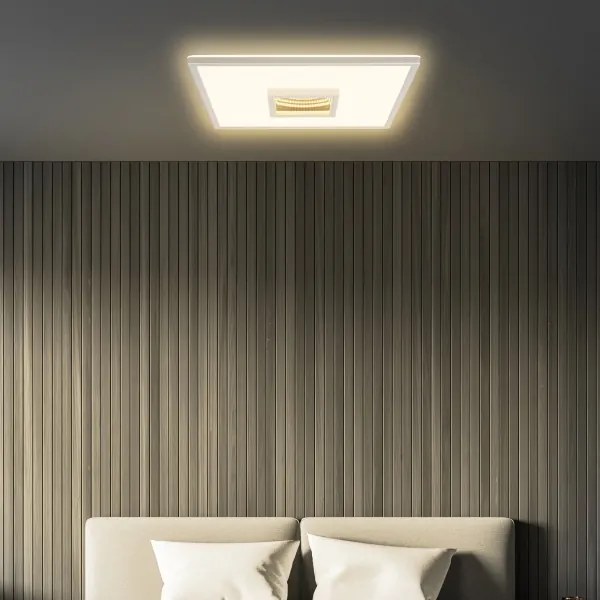 Briloner 3848014 - Plafonieră LED TORO LED/18W/230V 42x42 cm crom mat