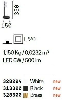 Lampa de masa LED design minimalist Ping pong tl2 alba