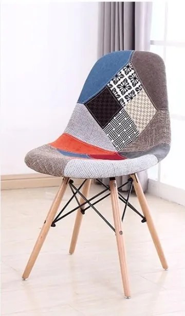 Scaune de sufragerie 4buc patchwork, Collage