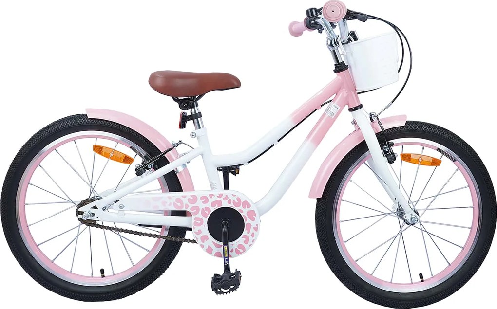 vidaXL Bicicletă pentru Copii 18 Inci pentru 5-7 ani Roz deschis