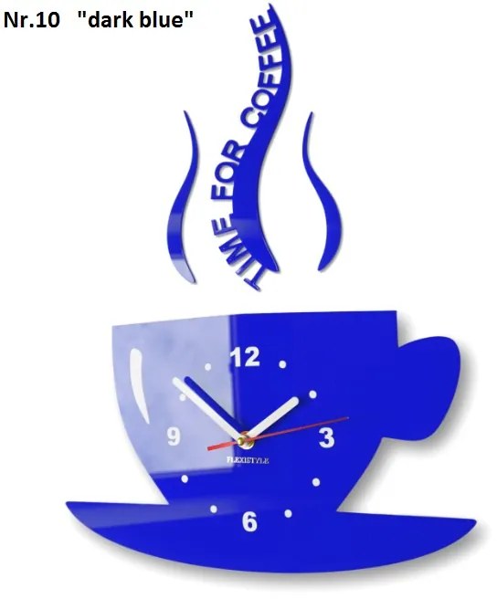 Ceas de perete "Este timpul pentru cafea" Violet