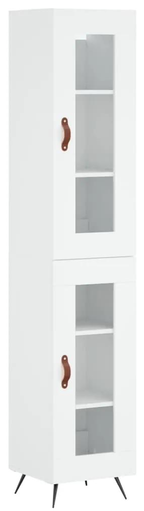 3199401 vidaXL Dulap înalt, alb, 34,5x34x180 cm, lemn prelucrat