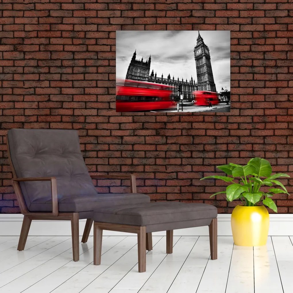 Tablou pe sticlă - Houses of Parliament din Londra (70x50 cm)