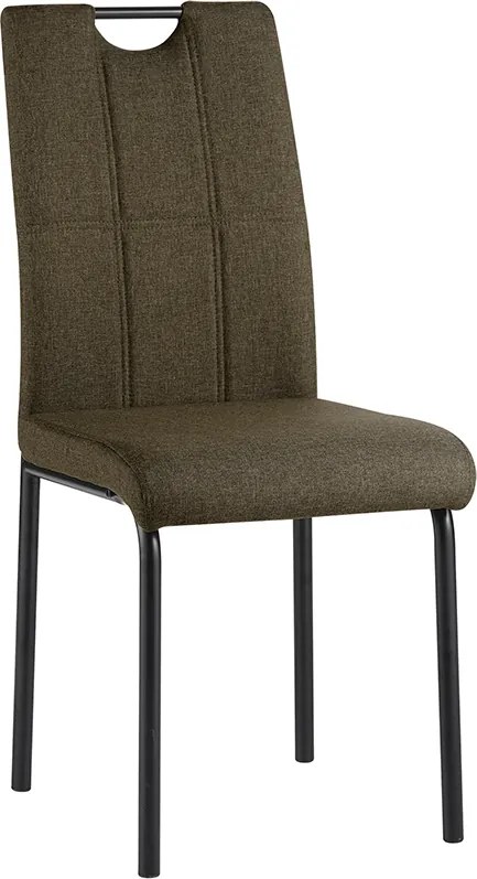 Scaun de sufragerie, maro/ metal, JONKA
