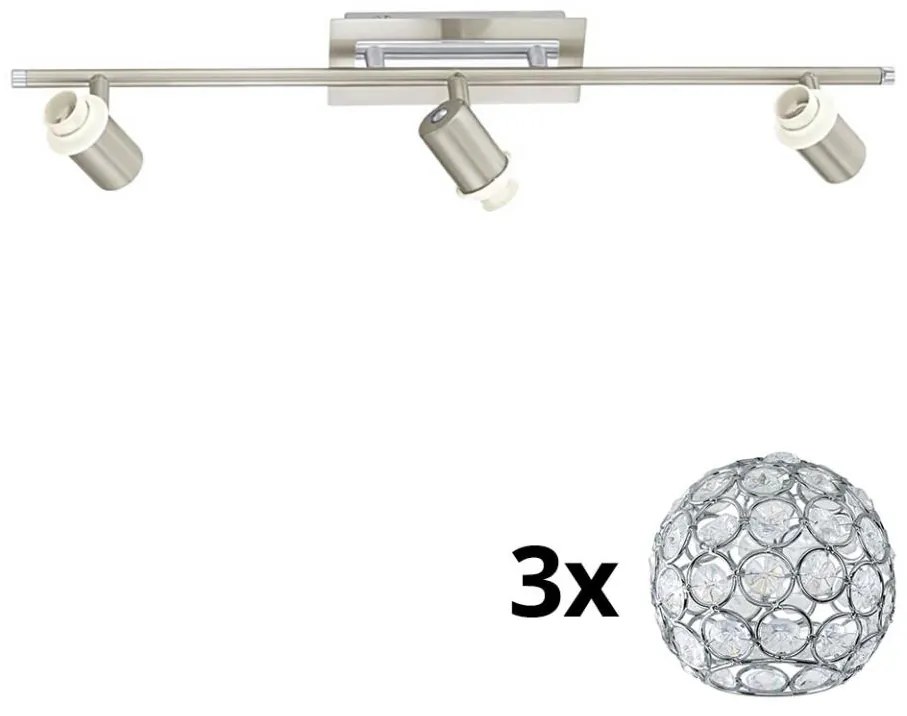 Spot LED Eglo MY CHOICE 3xE14/40W/230V crom