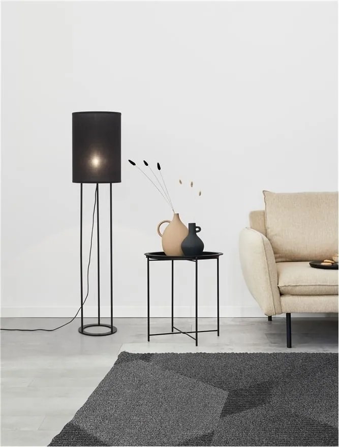 Lampadar, lampa de podea design modern Leith negru