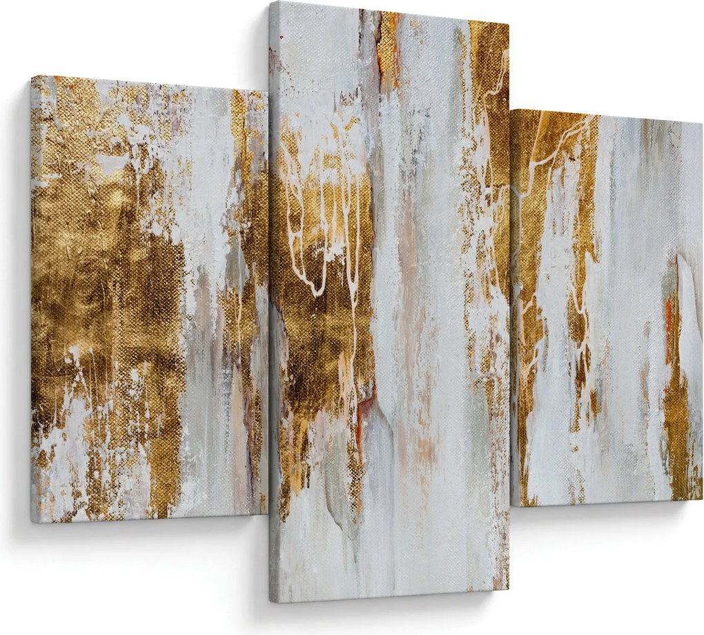 Tablou - Abstract auriu (90x60 cm)