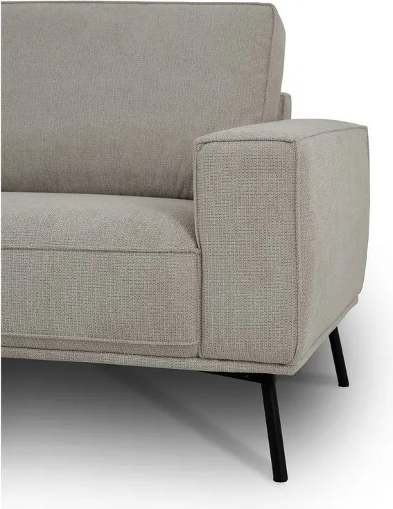 Colțar grej cu tapițerie din chenille (cu colț pe partea stângă/în formă de ”L”) Amsterdam – Scandic