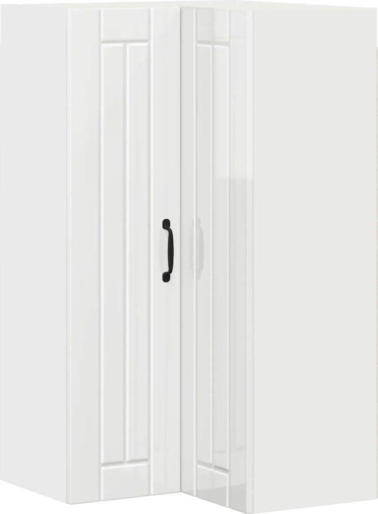 vidaXL Dulap de bucătărie Alb lucios 57 x 57 x 100 cm Lemn compozit