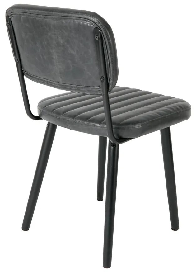 Scaun de dining negru Jake Worn – White Label