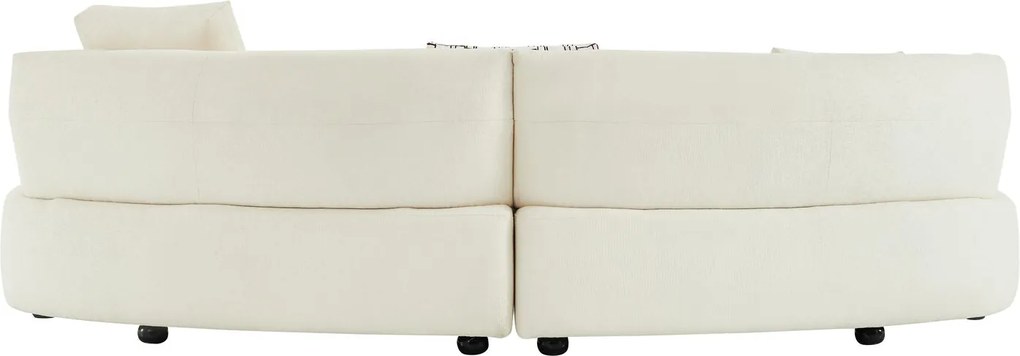 Canapea semirotunda dumonde cu șezut confortabil din spumă HR Vineto 280x140 cm