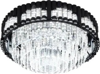 Brilagi - Plafonieră LED dimabilă CROWN LED/41W/230V diam. 48 cm neagră + telecomandă