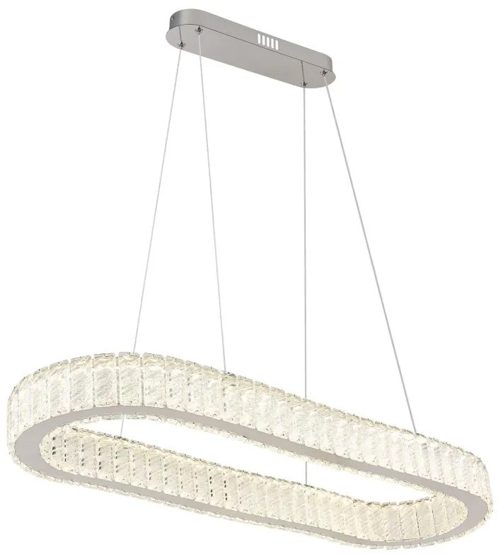 Lustra suspendata cu telecomanda design modern Mucky crom