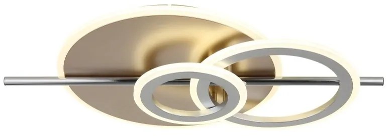 Plafoniera LED metal sampanie NORRIS