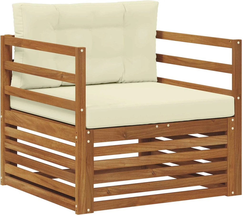 vidaXL Set de canapele de exterior Lemn de acacia solid și poliester