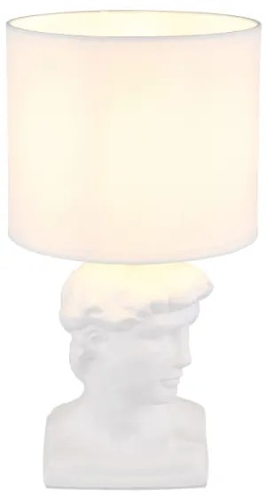 Lampă de masă Globo 21732W HERMES 1xE14/40W/230V alb