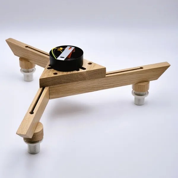 Lustr ANTONIO 3xE14/40W/230V, montaj plafon, stejar