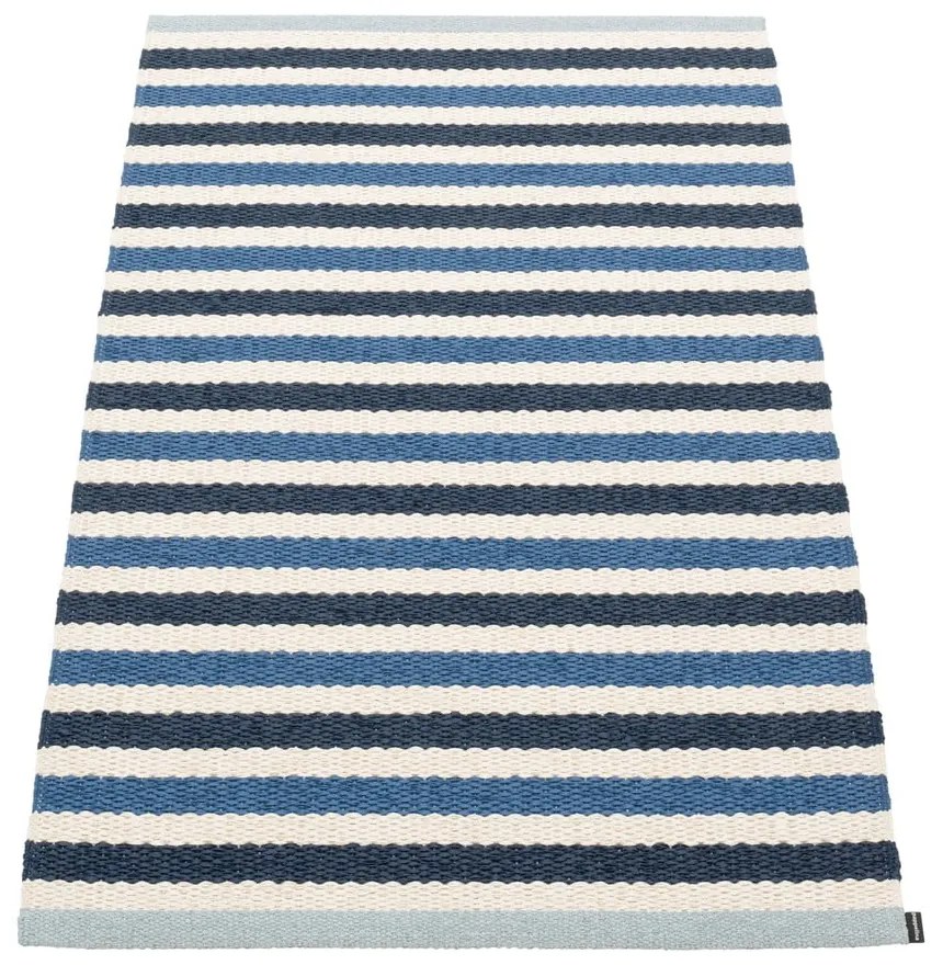 Covor pentru exterior și interior albastru/crem 70x120 cm Teo Denim – Pappelina
