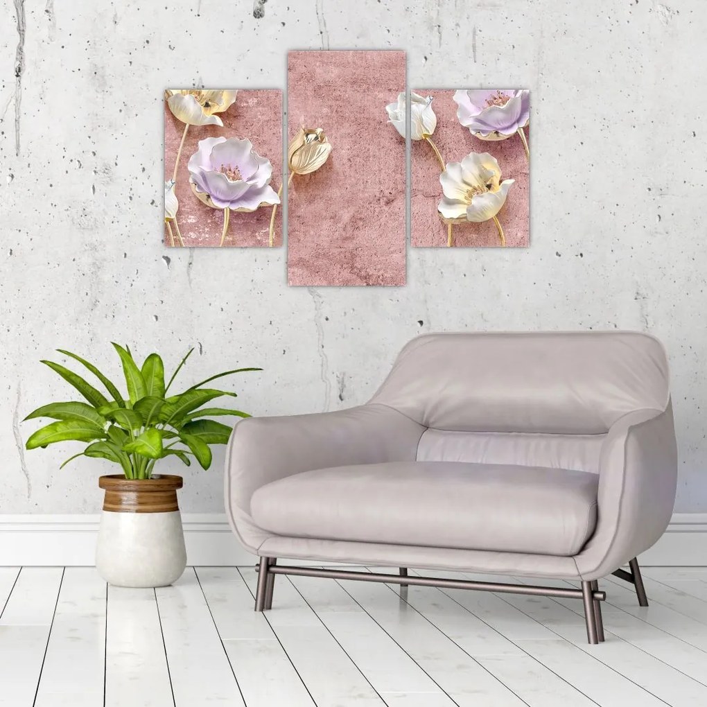 Tablou cu flori (90x60 cm)
