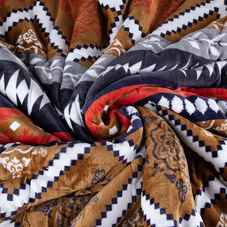 decoDoma Set blăniţă miel AZTEC 2 buc