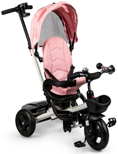 Tricicletă pentru copii cu scaun rotativ KIDS Pink