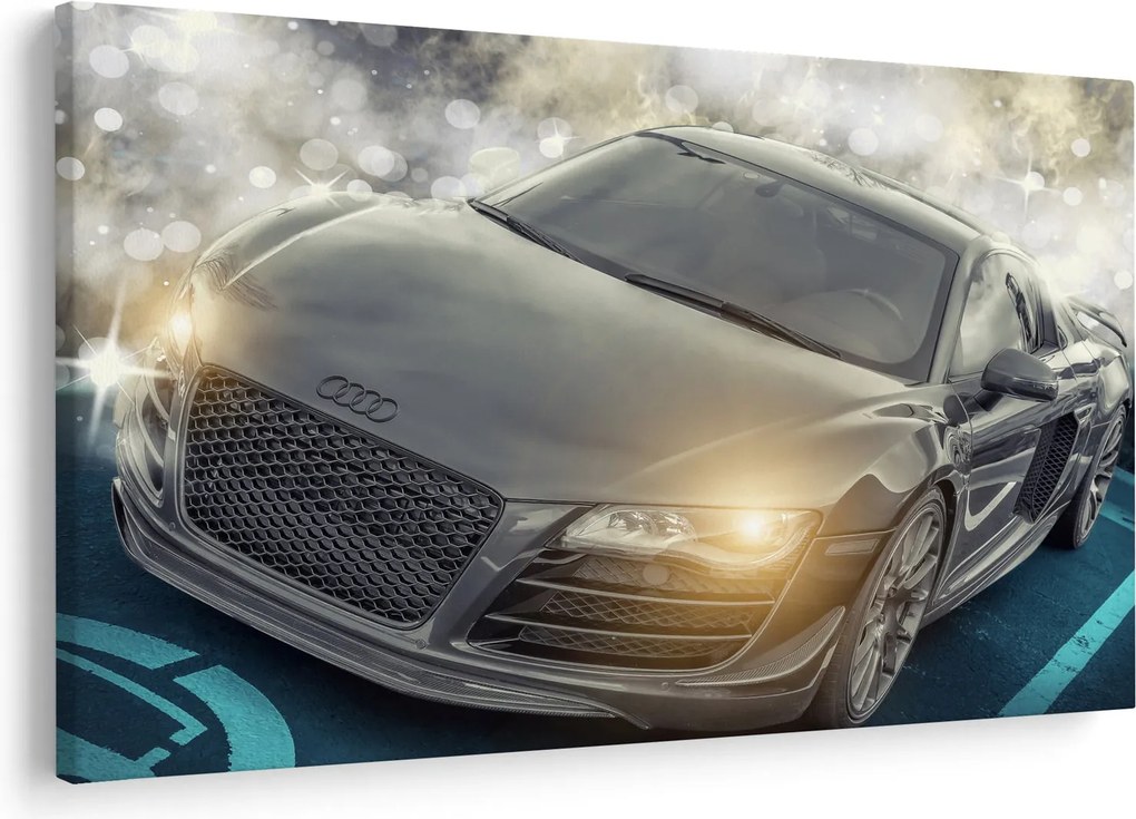 Tablou cu Audi - gri (90x60 cm)