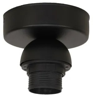 Aplică TOKYO Duolla RATTAN 1xE27/15W/230V d. 50 cm argintiu/negru