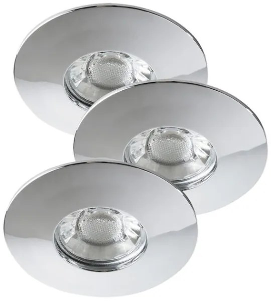 Rabalux 1072 - SET 3xLED Lampă încastrată baie RANDY 3xLED/4W/230V