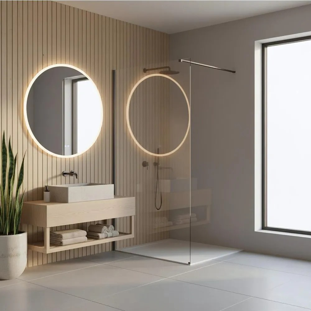 Paravan de dus Rea Flexi Transparent   Titan 70