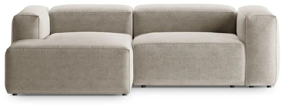 Colțar bej (cu colț pe partea stângă/cu șezlong) Bergamo – Cosmopolitan Design