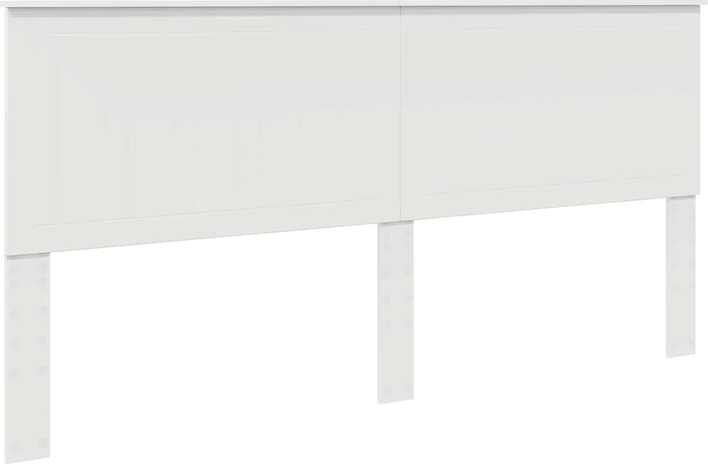 vidaXL Tăblie cap cu headboard Alb 200 cm Lemn compozit