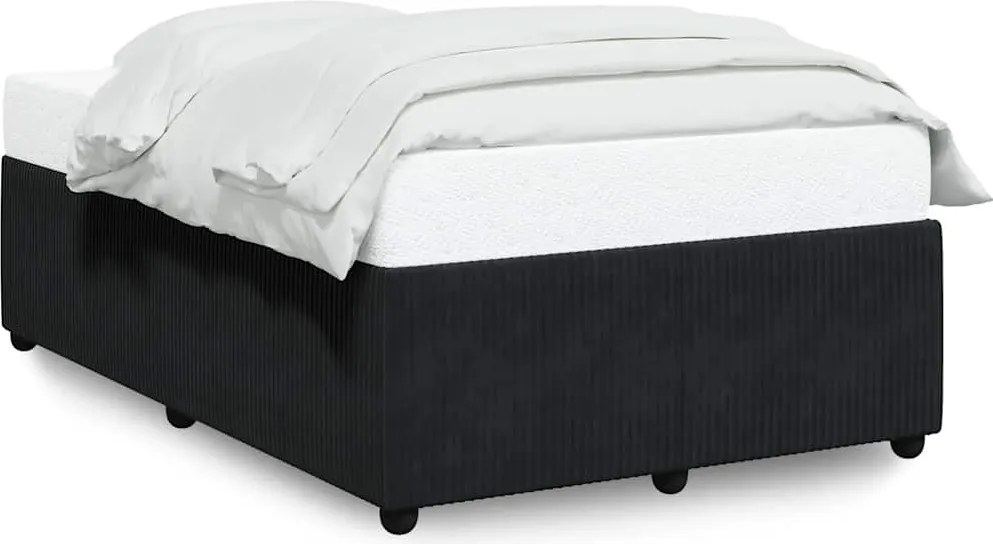 vidaXL Cadru de pat fără saltea, negru, 120x200 cm, catifea