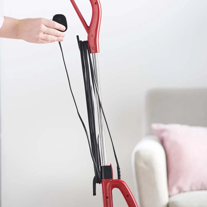 La mâna a doua: Aspirator vertical Rosberg R51001A, 600W, 800 ml, Filtru HEPA, Manual, Rosu